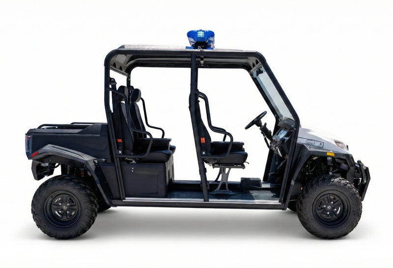 Ranger UTV Police Off-Road 4-Seater Electric Utility Vehicle with Cargo Box & Lithium Battery 230Ah | LSEV (White) - Image 1